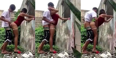 คลิป 18 คู่รักทางบ้าน พาสาวไปเอาท์ดอ ยืนเย็ดสดท่าหมาจนน้ำควยเเตกราดหี